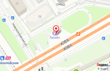 Автомойка Лукойл на Новохохловской улице на карте