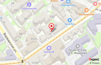 Spa-салон Dolce Vita в Нижегородском районе на карте