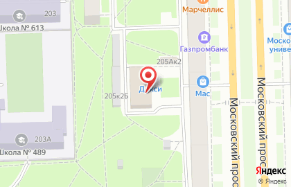 Школа танцев Diva на метро Московская на карте