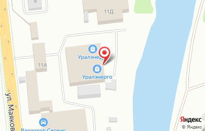 Уралэнерго-Ижевск на улице Маяковского на карте