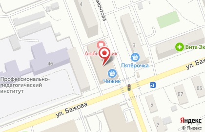 Супермаркет АККОРД в Тракторозаводском районе на карте