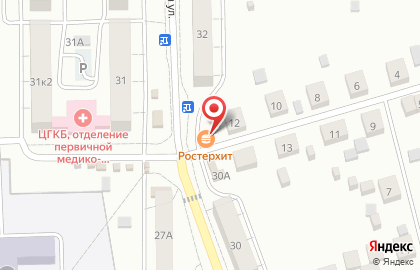 Продуктовый магазин в Калининграде на карте