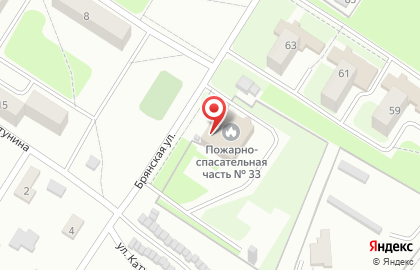 П. Октябрьский Пожарно-спасательная часть №33 по Брянской области на карте