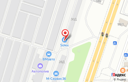 Автосервис SOLEX-service на улице Антонова-Овсеенко на карте