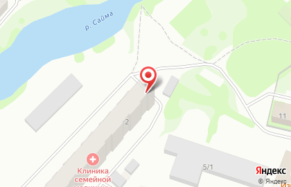 Клиника семейной медицины на улице Строителей на карте