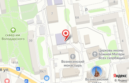 Воскресная школа, Вознесенский женский монастырь на карте