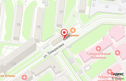 Киоск по продаже молочной продукции в Заельцовском районе на карте