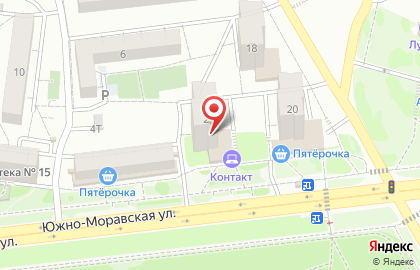 Пункт быстрого питания Робин Сдобин на Южно-Моравской улице, 2 на карте