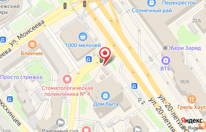 Киоск фастфудной продукции, Ленинский район на Краснознамённой улице на карте
