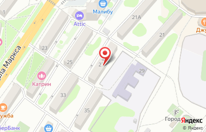 Магазин Мясное производство на карте