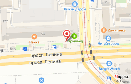 Кофейня Blueberry на проспекте Ленина на карте