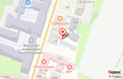 Торгово-монтажная компания Добромир-Строй в Нижегородском районе на карте
