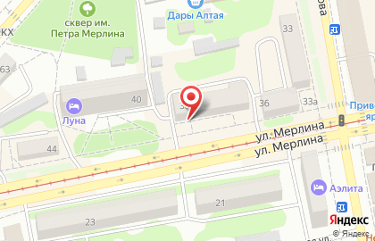 Магазин ковров Аладдин на улице Петра Мерлина на карте