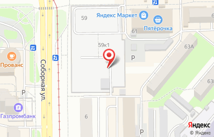 Автостоянка в Кемерово на карте
