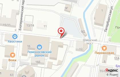 Фирменный магазин Ермолино в Петродворцовом районе на карте