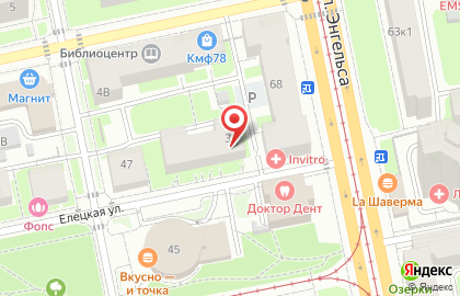 Служба экспресс-доставки Сдэк в Выборгском районе на карте