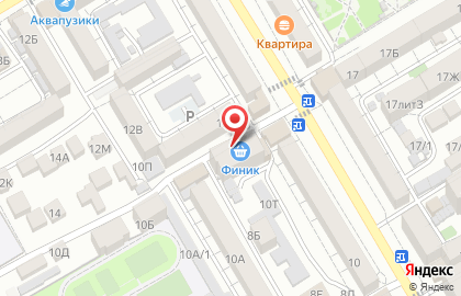 Супермаркет Финик в Дербенте на карте