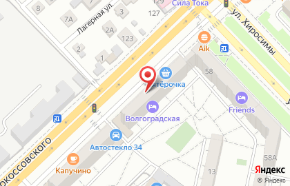 Терминал ВТБ на улице Маршала Рокоссовского на карте