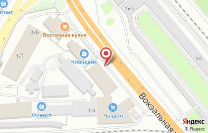 Кафе по продаже шаурмы на Вокзальной улице на карте