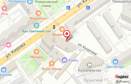 Компания Авеню в Ленинском районе на карте