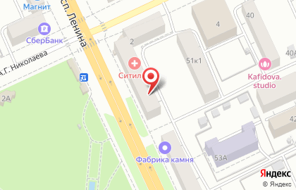 Банкомат Банк ИТБ на проспекте Ленина на карте