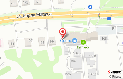 Красная роза на улице Карла Маркса на карте
