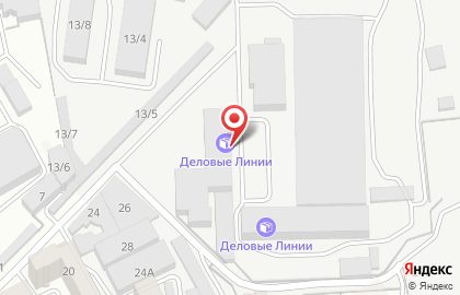 Транспортно-экспедиторская компания Деловые Линии в Ленинском районе на карте