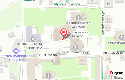 Храм Тихвинской иконы Божией Матери в Москве на карте