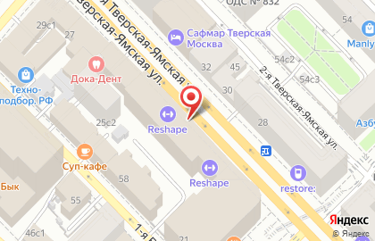 ANEX SHOP на 1-й Тверской-Ямской улице на карте