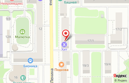 Парикмахерская Хит на проспекте Ленина на карте