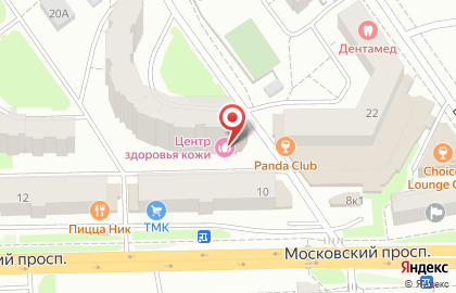 Салон красоты и здоровья СПА-Центр Здоровья Кожи на Московском проспекте на карте
