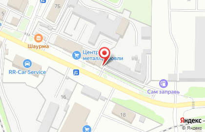 Центр Металлокровли завод кровельных, фасадных материалов и заборов в Железнодорожном районе на карте