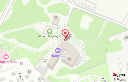 Санаторий Надежда в Ростове-на-Дону на карте