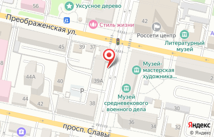 Салон-магазин Двери Белоруссии на улице Князя Трубецкого на карте