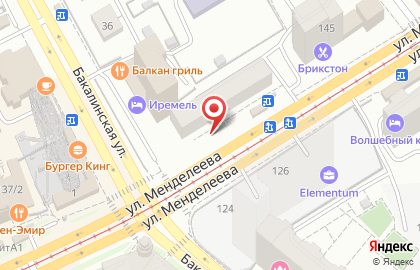 Уфа-печать, Советский район на улице Менделеева на карте