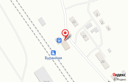 Продовольственный магазин №16 на Железнодорожной улице на карте