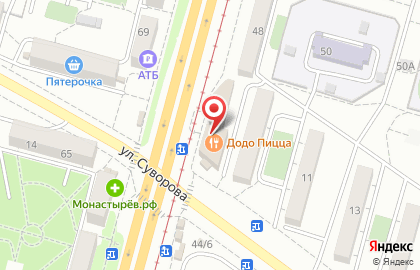 Магазин Два бегемота на Краснореченской улице на карте