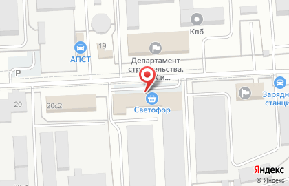 Супермаркет Светофор на Ахтубинской улице на карте