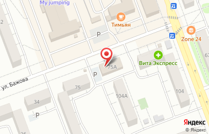 Супермаркет Пятёрочка в Тракторозаводском районе на карте