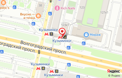 Ремонт стиральных машин в ЮВАО на Волгоградском проспекте на карте