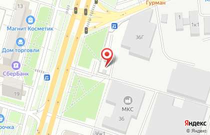 Автостоянка на ул. Доваторцев, 36 к2 на карте