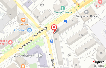 Магазин Мясное подворье в Центральном районе на карте