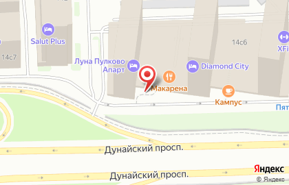 Кафе-бар OBLAKO lounge на Пулковском шоссе на карте