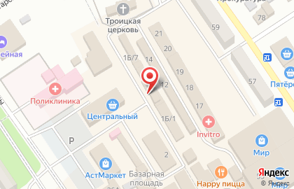 1C на Базарной площади на карте