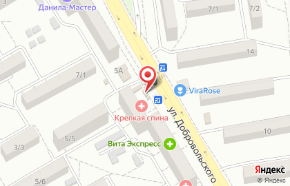 Киоск по продаже хлебобулочных изделий на улице Добровольского на карте