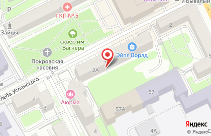 ОАО Уралтрансбанк на улице Глеба Успенского на карте