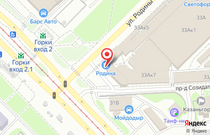 Магазин автотоваров в Советском районе на карте