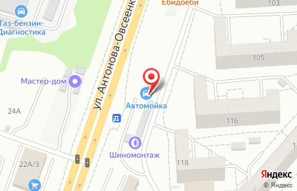 Автостоянка в Воронеже на карте