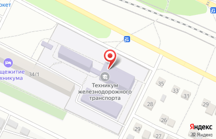 Волгоградский техникум железнодорожного транспорта и коммуникаций в Волгограде на карте
