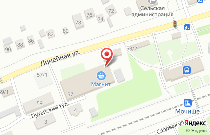 Супермаркет Магнит в Новосибирске на карте